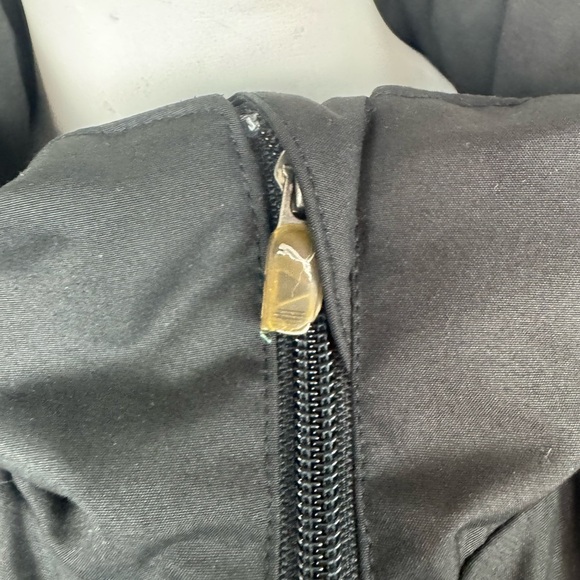 Puma Vintage Performance Jacket Black and White Full-Zip Size Medium - Picture 13 of 17